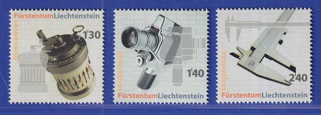 Liechtenstein 2006 Technische Inivationen Schmalfilmkamera Mi.-Nr. 1431-33 **