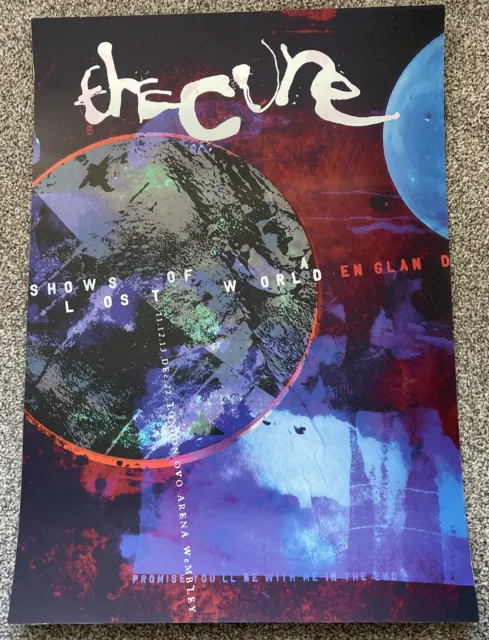 The Cure - Official Shows Of Lost World Tour Foil Poster OVO Wembley Arena 2022