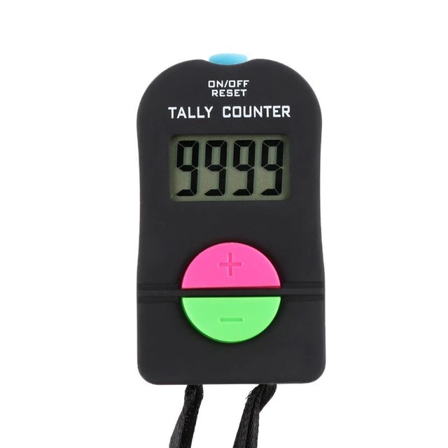 DIGITALER ZÄHLER HEADCOUNT Inventur Manueller Clicker Mini Piepton
