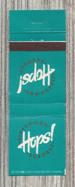 Matchbook Cover-Hops Bistro and Brewery Scottsdale Arizona-8938