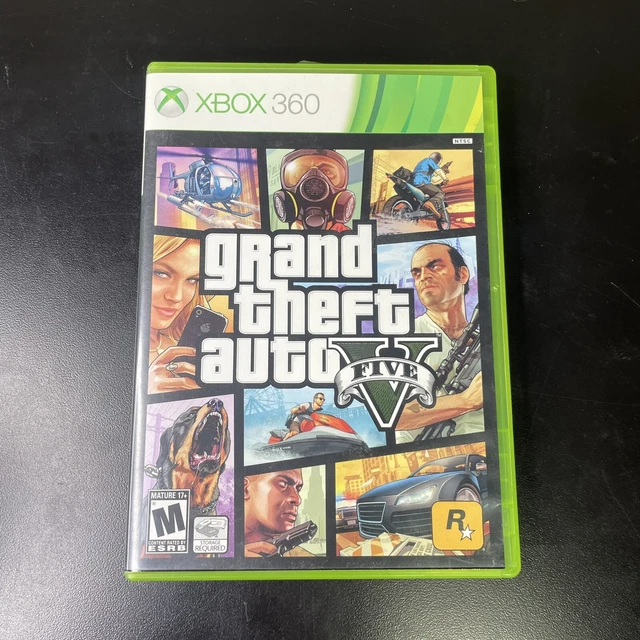 GRAND THEFT AUTO V GTA 5 Microsoft Xbox 360 Game Tested Working EUR 9