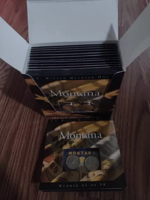 Uncirculated Coins of America Quarters 2007 Montana - 40 Quarter Box Set