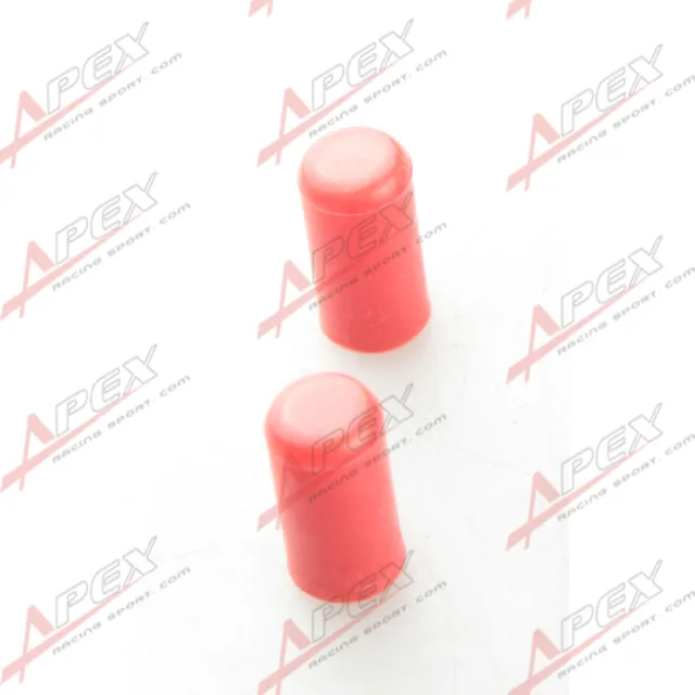 2pcs 25mm 0.99" Silicone Blanking Cap Intake Vacuum Hose End Bung Plug Cap RED