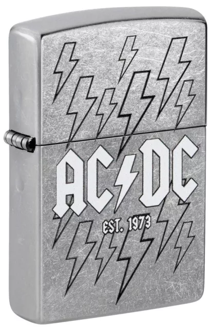 Zippo 48641, AC/DC-Established 1973 Design, Street Chrome Finish Lighter