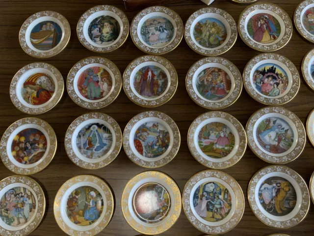 Franklin Mint BEST LOVED FAIRY TALES COMPLETE PLATE COLLECTION -50 Plates 3