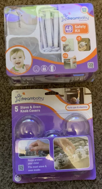 Dreambaby 48 Piece Children Safety Kit L7291 & 5 Stove Knob Covers