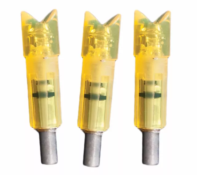 Lumenok Excalibur Firebolt Lighted Crossbow Arrow Crescent Nock HD Orange 3-PK