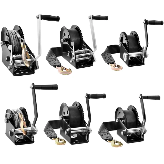 TEC HIT 21100 - Crank Winch - Manual Operation - Cable 10 M - Weight 380 Kg - View #7