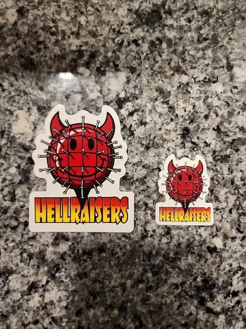 Two 1999 HellRaisers World Industries Sticker Vintage Devilman Tech Deck