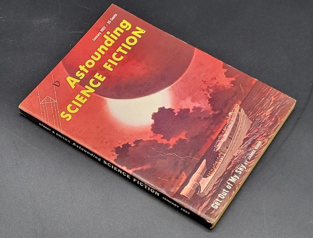 JANUARY 1957 ASTOUNDING Science Fiction Pulp Magazine, Get Out Of My ...
