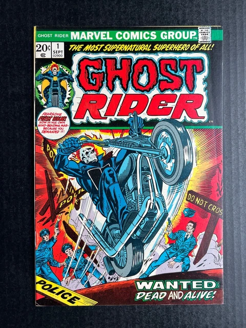 GHOST RIDER #1 Sept 1973 First Cameo of Damian Hellstrom Son of Satan 