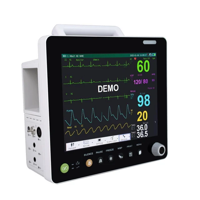 ICU 12 Inch Portable Patient Monitor Plug-in Multi-parameter