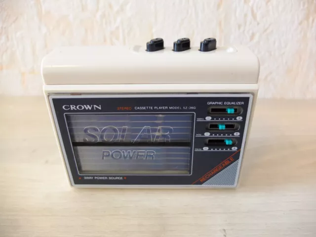 Walkman CROWN SOLAR POWER SZ-36G  / worldwide shipping