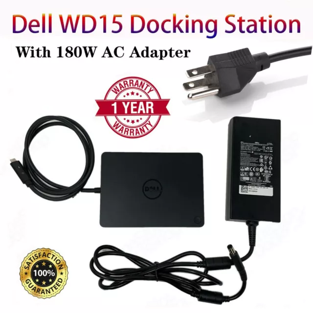 Docking Station Dell WD15 0R40K7 05FDDV K17A K17A001 Type-C Usb-C