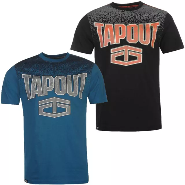 Tapout Sfumatura Colore T-Shirt Tgl S M L XL 2XL Té Mma UFC Misto Marziali Nuovo