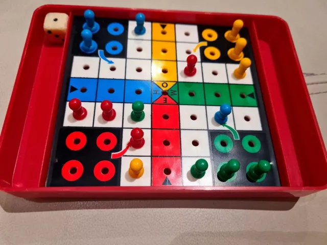 Classic Family Kids Ludo Traditional Board Game Pawns Goti +Dice Fun Play  Set Uk