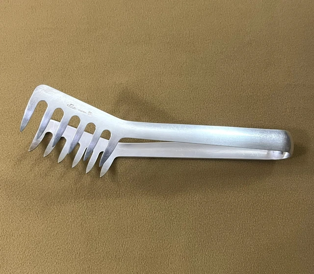 Pince Christofle Métal Argenté - Modèle UNI - Service à Salade Ou Spaghettis