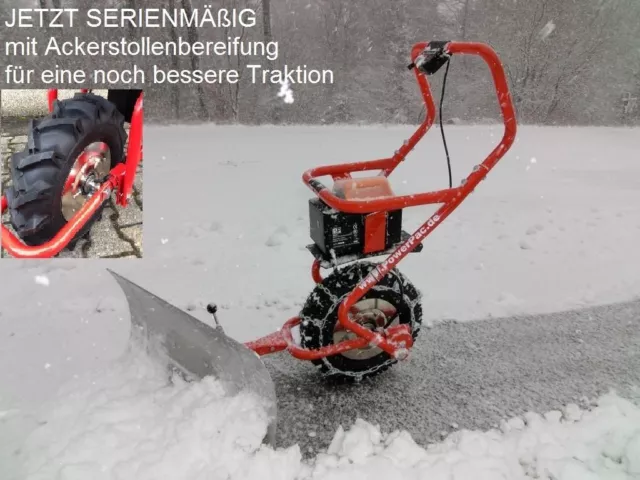 Das Original - Elektro Akku Schneeräumer Schneeschieber Schneeschild Schneefräse