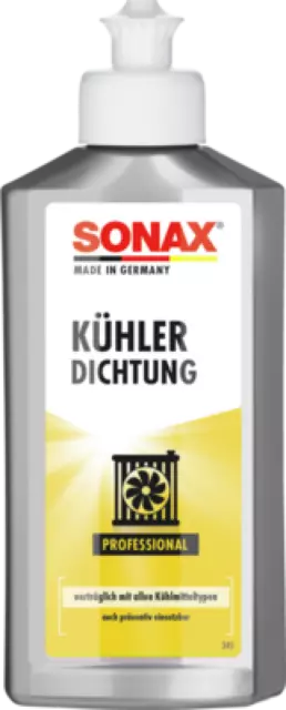 SONAX 04421410 Kühlerdichtung 250ml Kühlerdichtmittel Dichtung Pannenhilfe