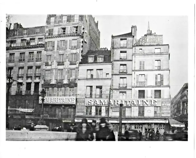 1920's PARIS France Flappers 8X10 PHOTO La SAMARITAINE Store French Street Scene