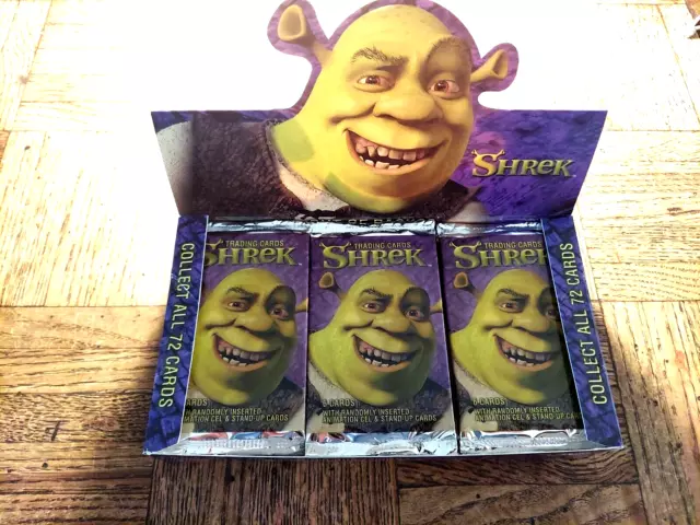 Shrek Trading Cards "Lot Of 4 Packs" By Dreamworks - 2001 - Series One