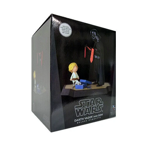 STAR WARS Darth Vader and Son Luke Maquette + Original Book 2014 Gentle Giant