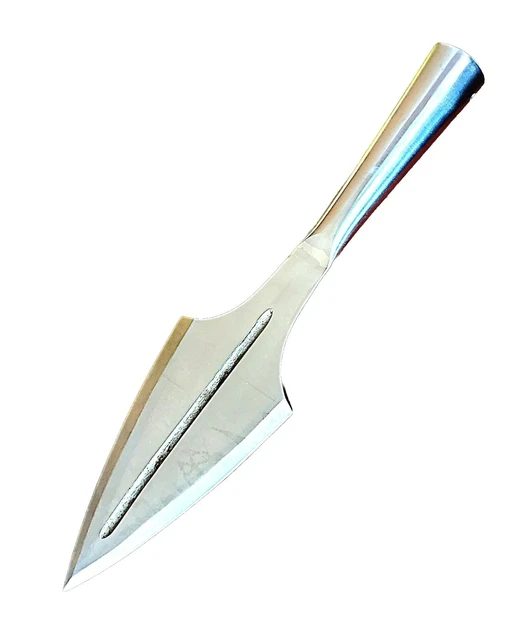 Spear Head Functioning Viking Medieval Hand Forged Carbon Steel 6.5" Blade Matte