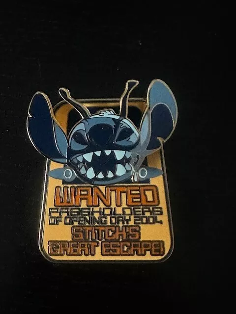 Walt Disney World Stitch's Great Escape Pin Passholder Opening Day 2004 LE WDW