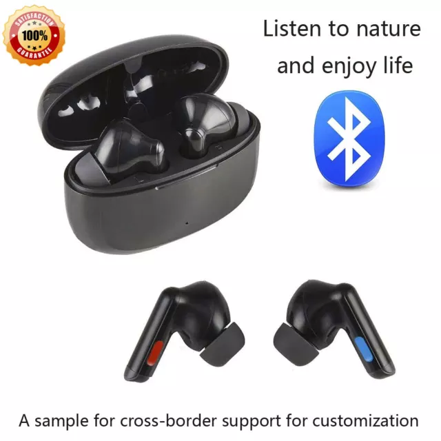 Bluetooth Digital Hearing Aids Digital In Ear Style Sound Amplifier White/Black