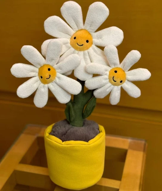 JELLYCAT AMUSEABLES RARE Potted Daisies Soft Dolls New with Labels ...