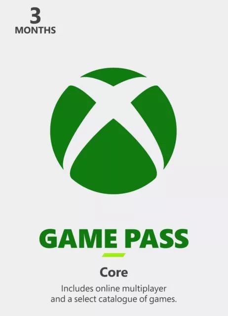 Xbox Game Pass Core / Live Gold 3 Month Code INSTANT DELIVERY GLOBAL