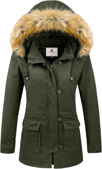 Doudoune Femme Hiver Avec Capuche – Parka Chaude, Coupe-vent, élégante, Polaire – Manteau Mi-saison
