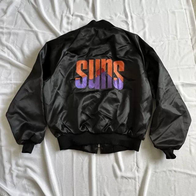 Vintage Phoenix Suns Black Bomber Jacket KING LOUIE Xl Rare