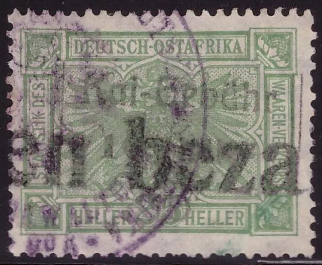 German East Africa 1913 10 Heller Kai-Gebühr (Quay Fee) Revenue / Fiscal #K2