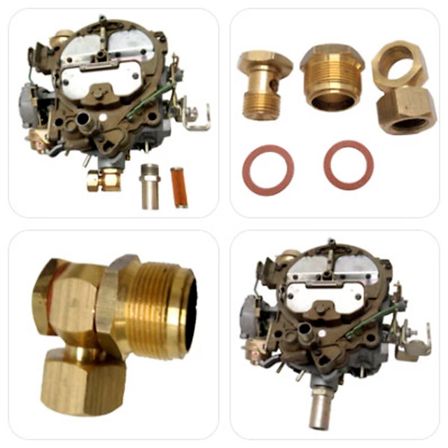 Rochester Quadrajet Inlet Fitting – 7/8-20 Thread, Includes Gasket, Filter & Spring (NFS 90-91F) 2 thumbnail image