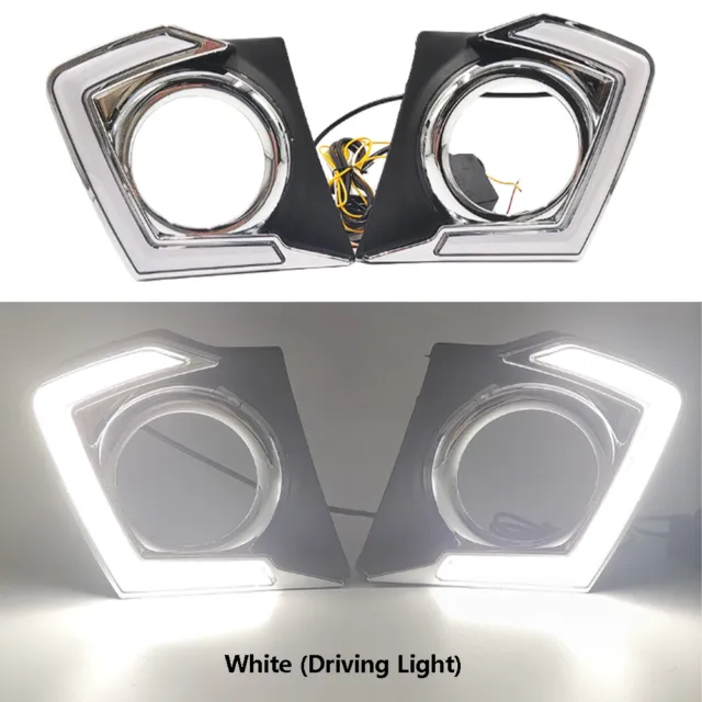 Luce di marcia diurna LED DRL Lampada bianca per Mitsubishi Triton L200 2015 -2018