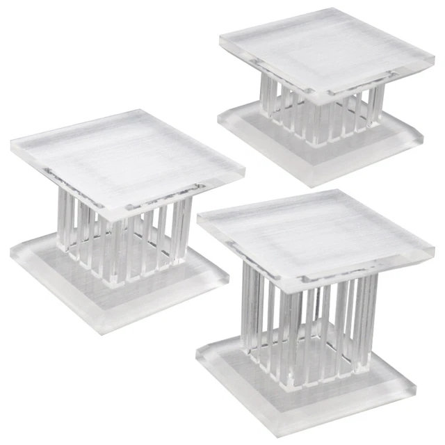 3 piezas Columna acrílica - Soporte Acryl Display Riser Action Figura