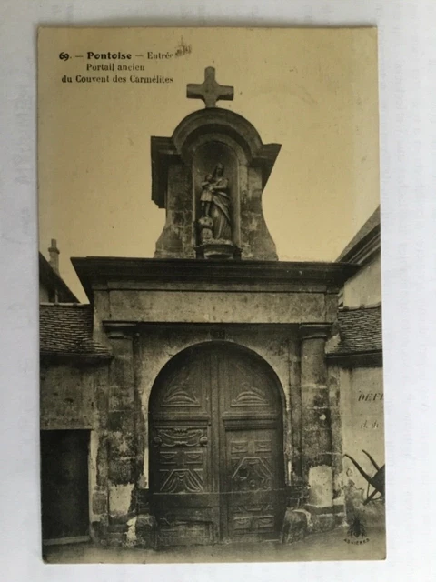 CPA Portail couvant des Carmélites - Pontoise (95) Val d’Oise