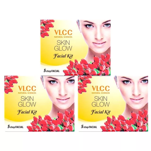 Kit facial VLCC Skin Glow - 25 g (paquete de 3) 75 g en total
