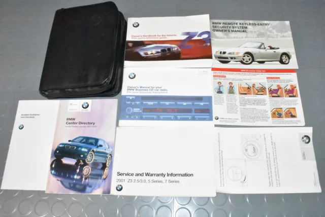 2001 BMW Z3 Roadster / Coupe Owners Manual - SET!!!!!!