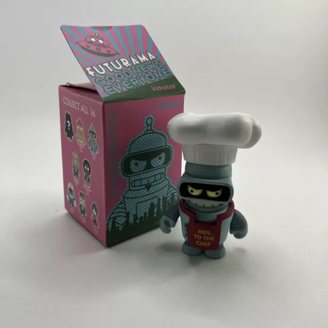 Kidrobot Futurama Good News Everyone Series Bender Heil to the Chef Chase Figure