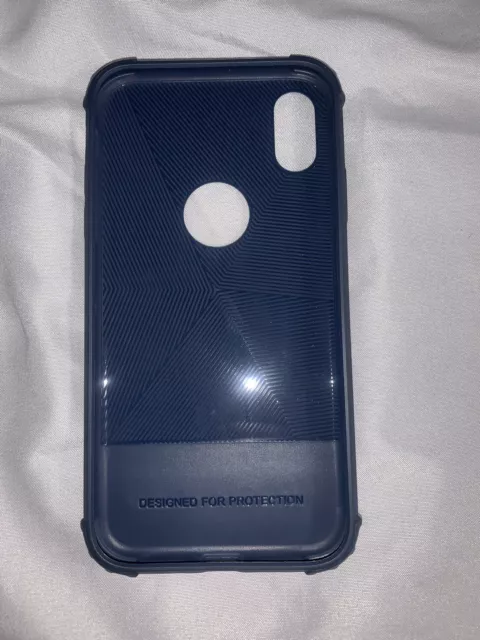 Apple iPhone XR Rubber Silicone TPU Hybrid Soft Thin Phone Case Navy blue