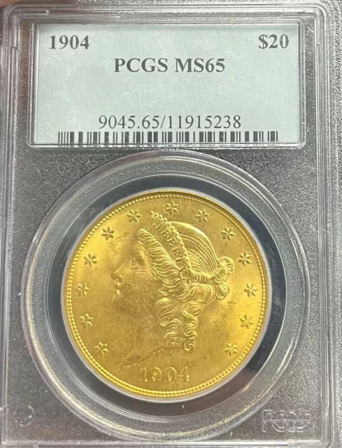 1904 PCGS MS65 $20 Liberty Gold Double Eagle