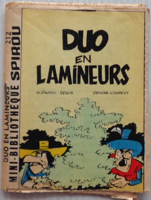 Mini Story No 212 Duo IN Lamineurs Spirou No 1356 Chabert 1964