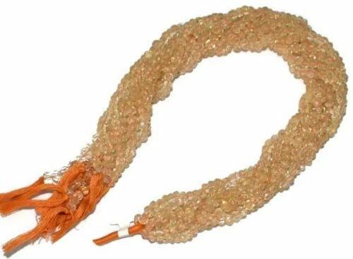 13 " 1-10 Lose Strand Handgefertigt Citrin Edelstein 4-5 Runde Facettierte