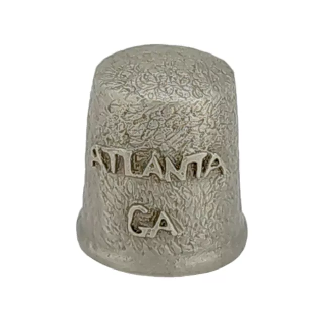 Thimble Atlanta Georgia Vintage Pewter