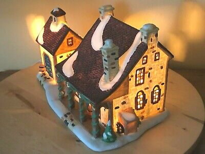 Vintage~Santa's Workbench~"Lighted Stone~Barnstable Livery"Victorian Series 1999
