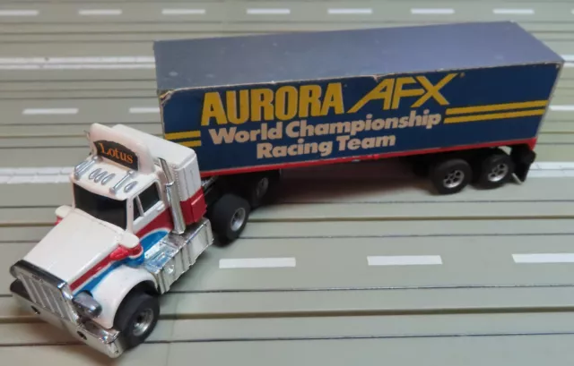 Faller / Aurora -- AFX Truck mit Fahrlicht, 70er Jahre Spielzeug #DEZ2301