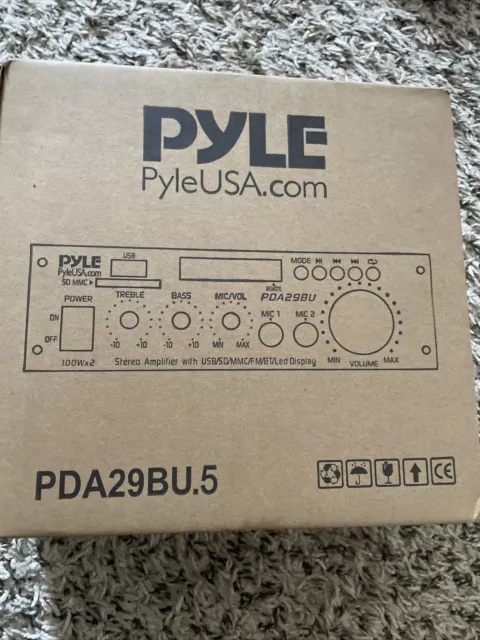 Pyle PDA29BU.5 Wireless Bluetooth Home Stereo Power Amplifier