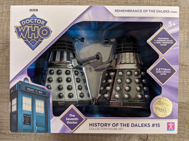 Plastic Rubber Dalek Display Set DOCTOR WHO SUPREME Dalek Classic ...